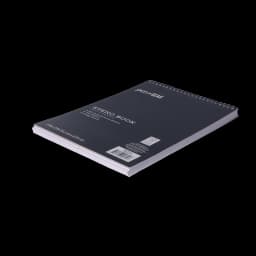 Pen+Gear Top Spiral Steno Pad, Gregg Ruled Paper, 100 Sheets, Black, 1 Count, 0 Holes - Thumbnail 4