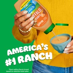 Hidden Valley Buffalo Ranch Dip Sauce Condiment & Dressing, 20 fl oz Squeeze Bottle - Thumbnail 2