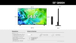 Samsung 55” Class QN80H Series Neo QLED Mini LED 4K UHD Samsung Vision AI Smart Tizen TV 2026 - QN55QN80HAFXZA - Thumbnail 11