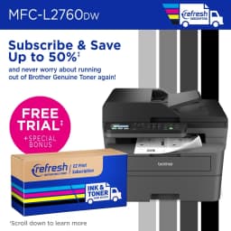 Brother Wireless MFC-L2760DW Compact Monochrome All-in-One Laser Printer with Copy, Scan and Fax, Duplex and Mobile Printing - Thumbnail 5