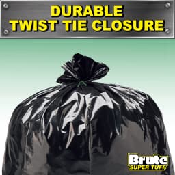 Brute Super Tuff Contractor Trash Bags, 45 Gallon, 20 Bags - Thumbnail 6
