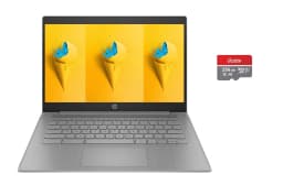 HP HD 14" Chromebook Laptop for Student and Business, 4GB RAM 320GB Storage(64GB eMMC + 5ave 256GB Flash Memory) - Thumbnail 1