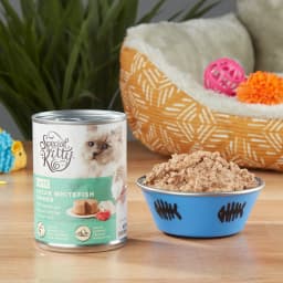 (6 pack) Special Kitty Ocean Whitefish Dinner Pate Wet Cat Food, 13 oz Can - Thumbnail 6