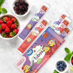 Great Value Kids Low-fat Blueberry & Strawberry Yogurt Variety Pack, 2 oz Yogurt Tubes, 8 Count - Thumbnail 2