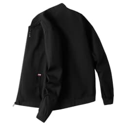 Maoxin Leather Jacket Men Men's Motorcycle Leather Jacket Top With Zipper Plus Size Leather Jacket Plus Size Jackets for Men Black 4XL - Thumbnail 1