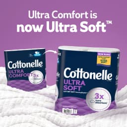 Cottonelle Ultra Soft Toilet Paper, Strong Toilet Tissue, 12 Mega Rolls - Thumbnail 2