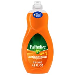 Ultra Palmolive Antibacterial Dish Liquid, Orange Scent, Mess-Free, Easy-Flip Cap, 42 fl oz - Thumbnail 1