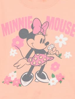 Minnie Mouse Baby Girls Graphic Tee and Bike Shorts Set, 2-Piece, Sizes Newborn-24M - Thumbnail 6