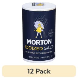 (12 pack) Morton Iodized Salt, Table Salt, 26 Oz - Thumbnail 1