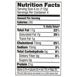 Marketside Organic Grass-Fed Ground Beef, 85% Lean/15% Fat, 1 lb - Thumbnail 4