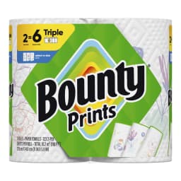 Bounty Paper Towels Select-A-Size Print, 2 Triple Rolls, 123 Sheets per Roll - Thumbnail 16