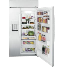 GE PSB42YSNSS 24.5 Cu.Ft. Built-In Side-by-Side Refrigerator with External Water Dispenser - Thumbnail 4