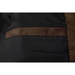 Men's Faux Leather Moto Jacket with Stand Collar, Metal Zipper, Casual Outerwear for Outdoor Wear, Slim Fit Short Coat - Thumbnail 13