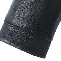 Maoxin Men's Leather Jacket Men's Fashion Vintage Thicke Motorcycle Solid Color Zipper Pocket Leather Long Sleeved Hooded Jacket Leather Jacket Men Plus Size Black S - Thumbnail 4