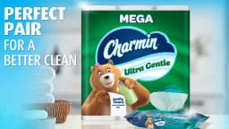 Charmin Ultra Gentle Toilet Paper, 18 Mega Roll - Thumbnail 3