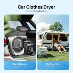 EFFIDRY S3 Compact Clothes Dryer 1.0 cu.ft Capacity 110V 1050W Portable Dryers Machine with Stainless Steel Drum 8 Drying Mode for Small - Thumbnail 4