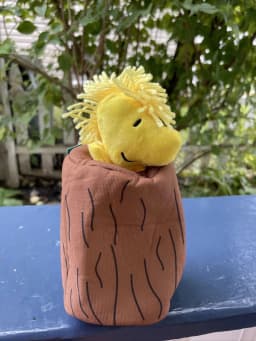 Peanuts Woodstock Stump Burrow - Squeaky/Crinkle Dog Play Toy - Thumbnail 1