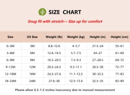PatPat Baby Clothes Bamboo Viscose Zip Pajamas Snug Fit Newborn Infant Girls Boys Baby Gifts,0-3 Months - Thumbnail 2
