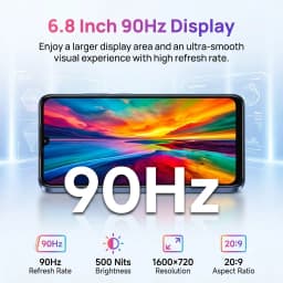 Unlocked Cell Phone 5G Smartphone Oukitel C6 24gb(8+16expansion)+256gb 5150mah Battery 50mp+5mp Mobile Phone for Urban Elites Daily Use - Thumbnail 5