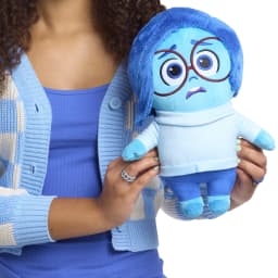 Disney and Pixar Inside Out 2 Large Plush Sadness, Polyester, Kids Toy - Thumbnail 4