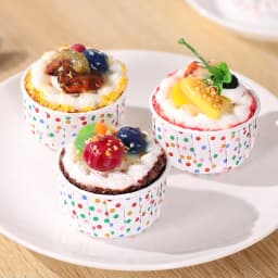 Greenadscape Paper Treat Cups Multi Color For Ice Cream Shops Large Events 100Pcs 2.55X2.55X1.38in - Thumbnail 2