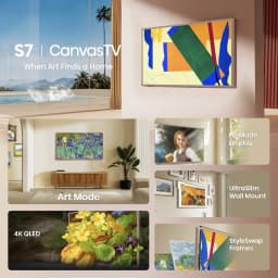 Hisense 85-Inch Class QLED 4K S7N CanvasTV™ Series Dolby Vision HDR Google Smart TV (85S7N, 2024 Model) - Art Mode - Thumbnail 3