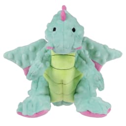 goDog Dragons Extra Soft Plush Toy for Dogs with Chew Guard Technology for Stronger & Longer Play, Soft & Durable with Built-In Squeaker, Seafoam - Thumbnail 1