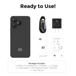 MIRO A1 Cellphone 6'' HD IPS Incell Display Android 14 Smartphone 2+32GB TF, 3000mAh Battery Andriod Phone - Thumbnail 4