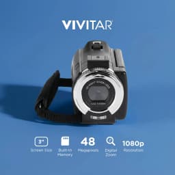 Vivitar PopCam 48MP Full HD 1080p Digital Camcorder with 3" Flip Screen and 16x Digital Zoom for Vlogging - Thumbnail 2
