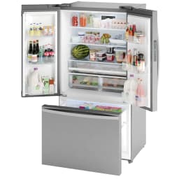 Kenmore 20.3 Cu. ft. Capacity Counter-Depth French Door Refrigerator and Freezer with Ice Maker, Stainless Steel - Thumbnail 4