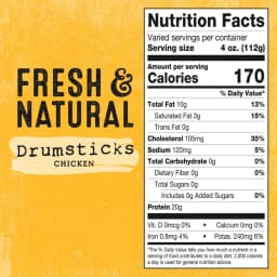 Foster Farms Fresh & Natural Cage Free Drumsticks Value pack, 4.25-4.75 lb - Thumbnail 3