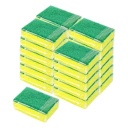 12 Pack Sponge Individually Packed Bulk Kitchen Dishwashing Sponge Scratch Resistants Scouring Pad 125g，22x7x33c - Thumbnail 1
