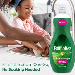 Palmolive Ultra Strength Liquid Dish Soap, Cuts Grease and Grime, No Soaking Needed, 32.5 fl oz - Thumbnail 3