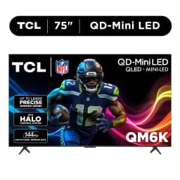 TCL 75" Class QM6K Series QD-Mini LED QLED 4K UHD HDR Smart Google TV (NEW 2025) - 144Hz, Dolby Atmos Onkyo Audio - Thumbnail 1