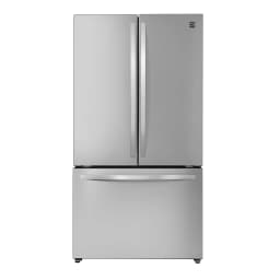 Kenmore French Door Refrigerator 26.6 cu ft with Bottom Freezer Drawer, Internal Water Dispenser, Ice Maker, Stainless Steel - Thumbnail 1
