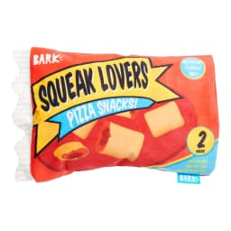 BARK 3-Part Pizza Roll Squeak Lovers Snacks Dog Toy For Medium and Large Dog Sizes - Thumbnail 7