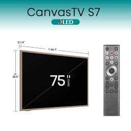 Hisense 75-Inch Class QLED 4K S7N CanvasTV Series Dolby Vision HDR Google Smart TV (75S7N) - 144Hz, Art Mode - Thumbnail 2