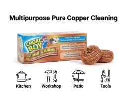 Chore Boy Ultimate Copper Scrubbers, 2 ct 5 Pack - Thumbnail 3