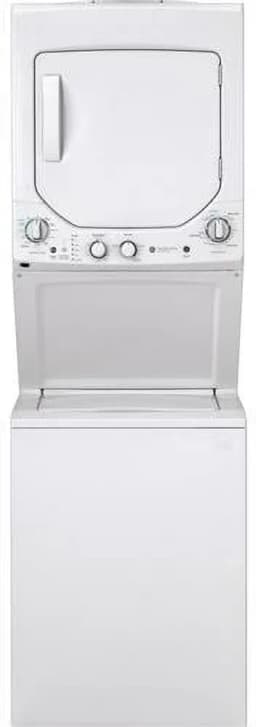 GE GUD24ESSMWW 24 inch White Electric Washer/Dryer Stacked Laundry Center - Thumbnail 1