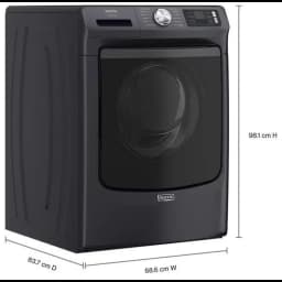 Maytag 27 Inch Smart Pet Pro Front Load Washer with 5.0 cu. ft. Capacity in Black Steel MFW7020RF - Thumbnail 3