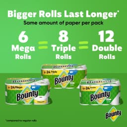Bounty Paper Towels Select-A-Size White, 12 Double Rolls, 82 Sheets per Roll - Thumbnail 5