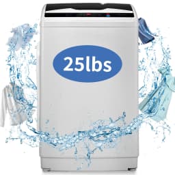 Zimtown Full Automatic Washing Machine, 25 lbs Top Load Portable Washer with Drain Pump - Thumbnail 1