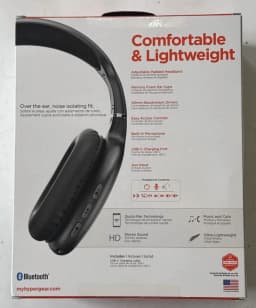 RHEA- Hypergear, Vibe, Wireless Headphones, Black, Please Read Details - Thumbnail 3