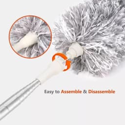 Microfiber Duster Cleaning Brush Dust Cleaner Bendable Handle Soft Extendable - Thumbnail 3