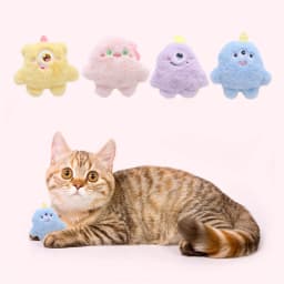 Cute Plush Chew Toy For Pet, Soft Squeaky Cartoon Character Toy, Fun Companion For Indoor Play,Interactive Pet Toys,Gifts for Pets and Pet - Thumbnail 5