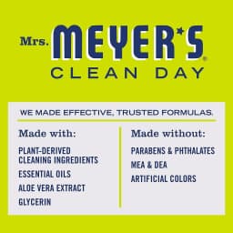 Mrs. Meyer's Clean Day's Liquid Dish Soap, Biodegradable Formula, Lemon Verbena, 16 fl. oz - Pack - Thumbnail 4