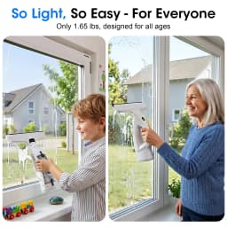 Electric Window Squeegee Glass Cleaner Tool, 3 in 1 Mirror Window Cleaner Squeegee Kit with Spray Cordless Electric Window Vacuum for Windows, Tiles - Thumbnail 3