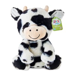Spark Create Imagine Cow Plush Toy Black and White, 10inch - Thumbnail 1