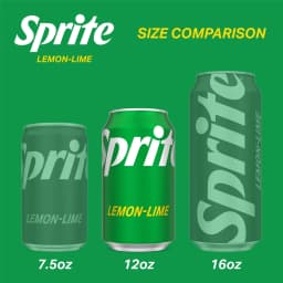 Sprite Lemon-Lime Caffeine Free Soda Pop Cans, 12 fl oz, 24 Pack - Thumbnail 4