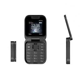 Senior Flip Phone with Dual SIM - Easy-to-Use Elderly Cell Phone, Large Buttons, Loud Sound, 1.3MP Camera & LED Flashlight - Includes 1400mAh Battery, Data Cable - Thumbnail 1
